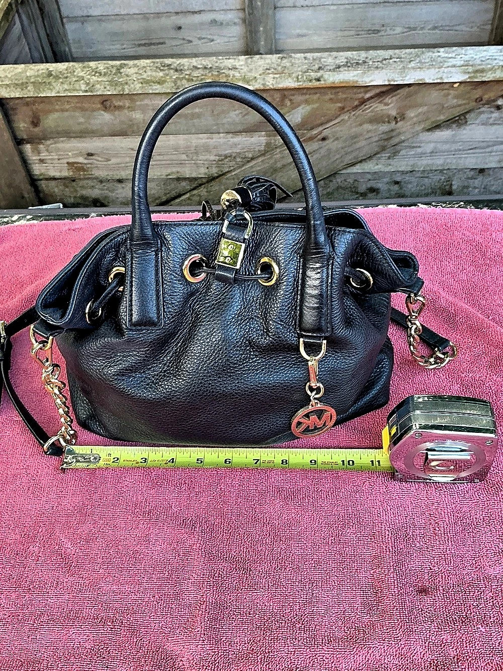Juicy Couture Black Shoulder Bag with Gold-Tone Hardware